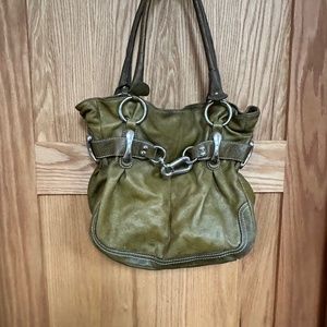 B Makowsky Olive Green bag